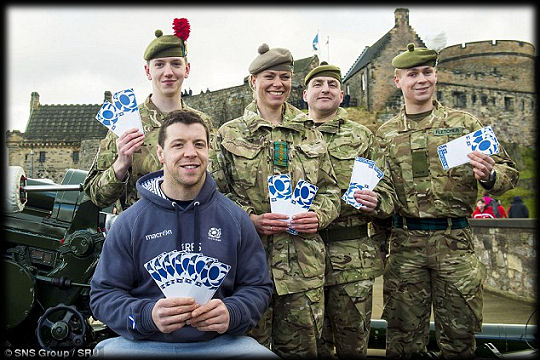 Scottish Rugby Tickets for Troops RBS 6 Nations 2015